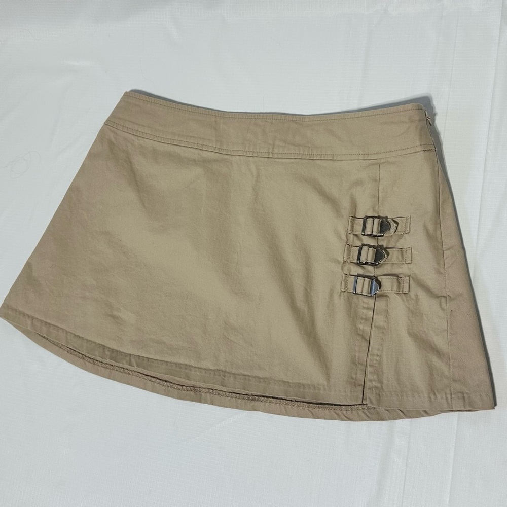 Princess Polly Beige Mini Skirt with Buckle Detail - Picture 2 of 10
